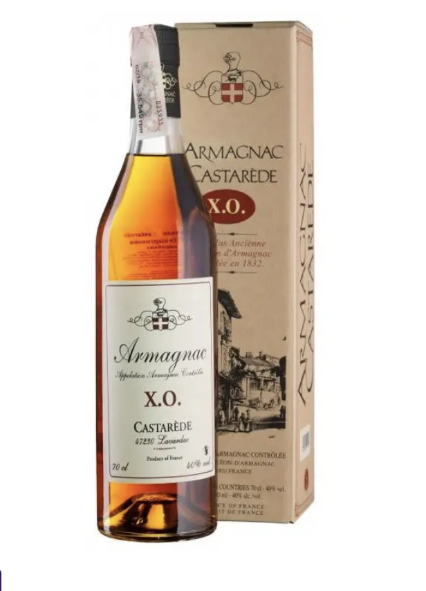 Арманьяк Castarede XO 40% 0,7л коробка